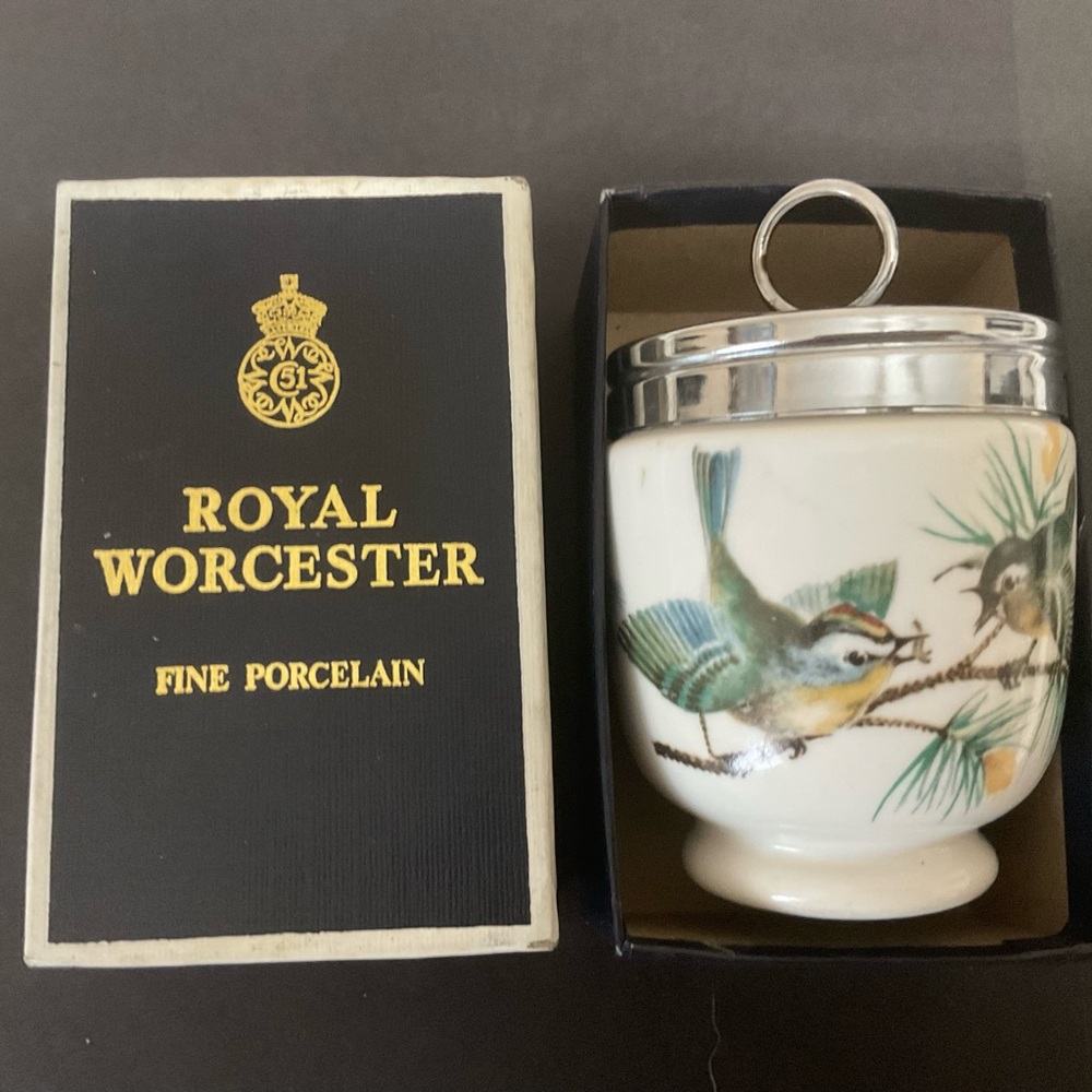 Royal Worcester Egg Coddler Bird Design